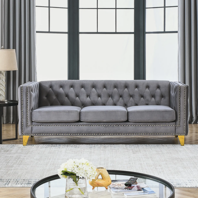 Chesterfield Velvet Sofa