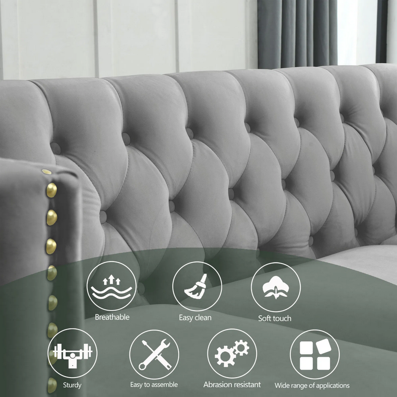 Chesterfield Velvet Sofa